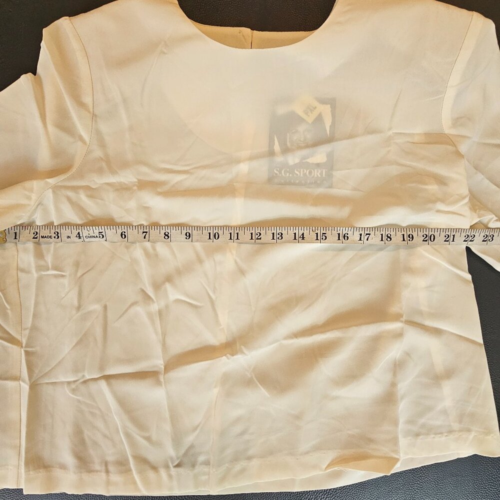Vintage SG Sport Cream Blouse PXL